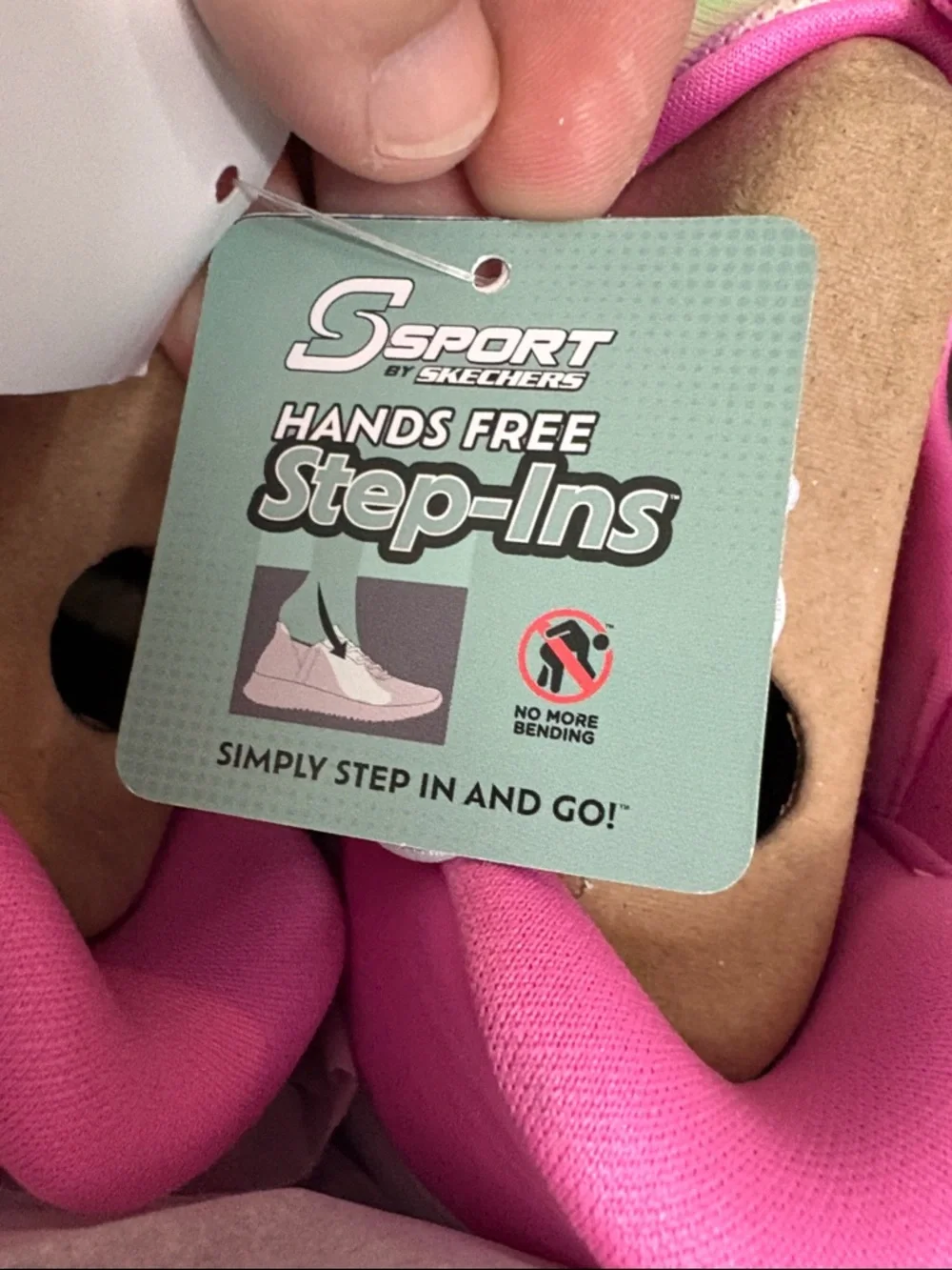 Skechers Kids Slip-On Sneakers in Pink Multi Rainbow - Picture 4 of 12